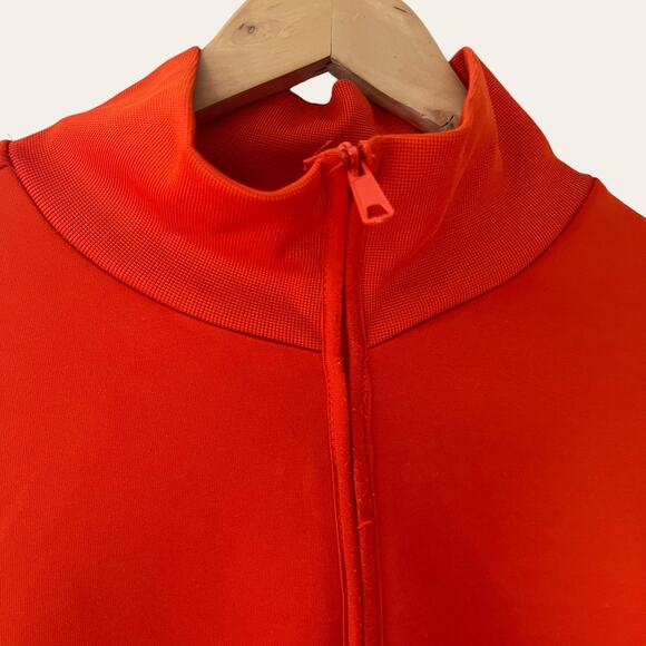 H&M Orange Red Zip Up Long Sleeve Track Jacket Size M - Picture 3 of 8